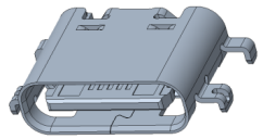 USB C, REC,16PIN(L=6.5mm)沉板