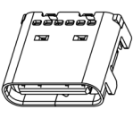 USB C,REC,SMT,24Pin