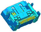  HDMI A/F  板端   PIN数 19