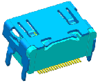 HDMI板上高度H=6.2mm
